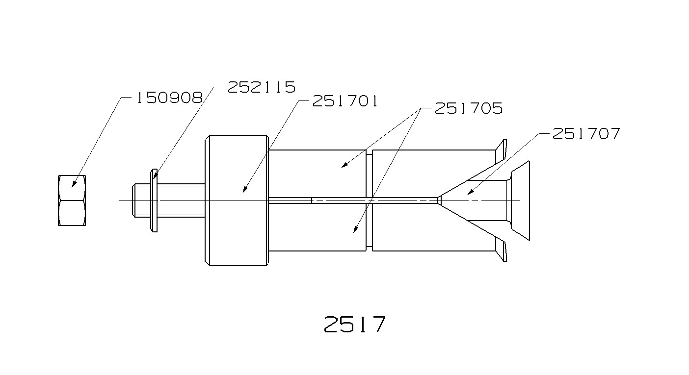 EXTRACTOR DE PINZA INTERIOR FORZA SERIE 2500
